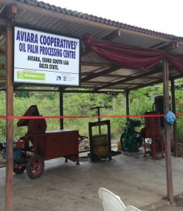 Oil Palm Processing centre at Aviara Community.